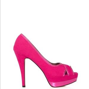 Just Fab Fuchsia Clementine heels